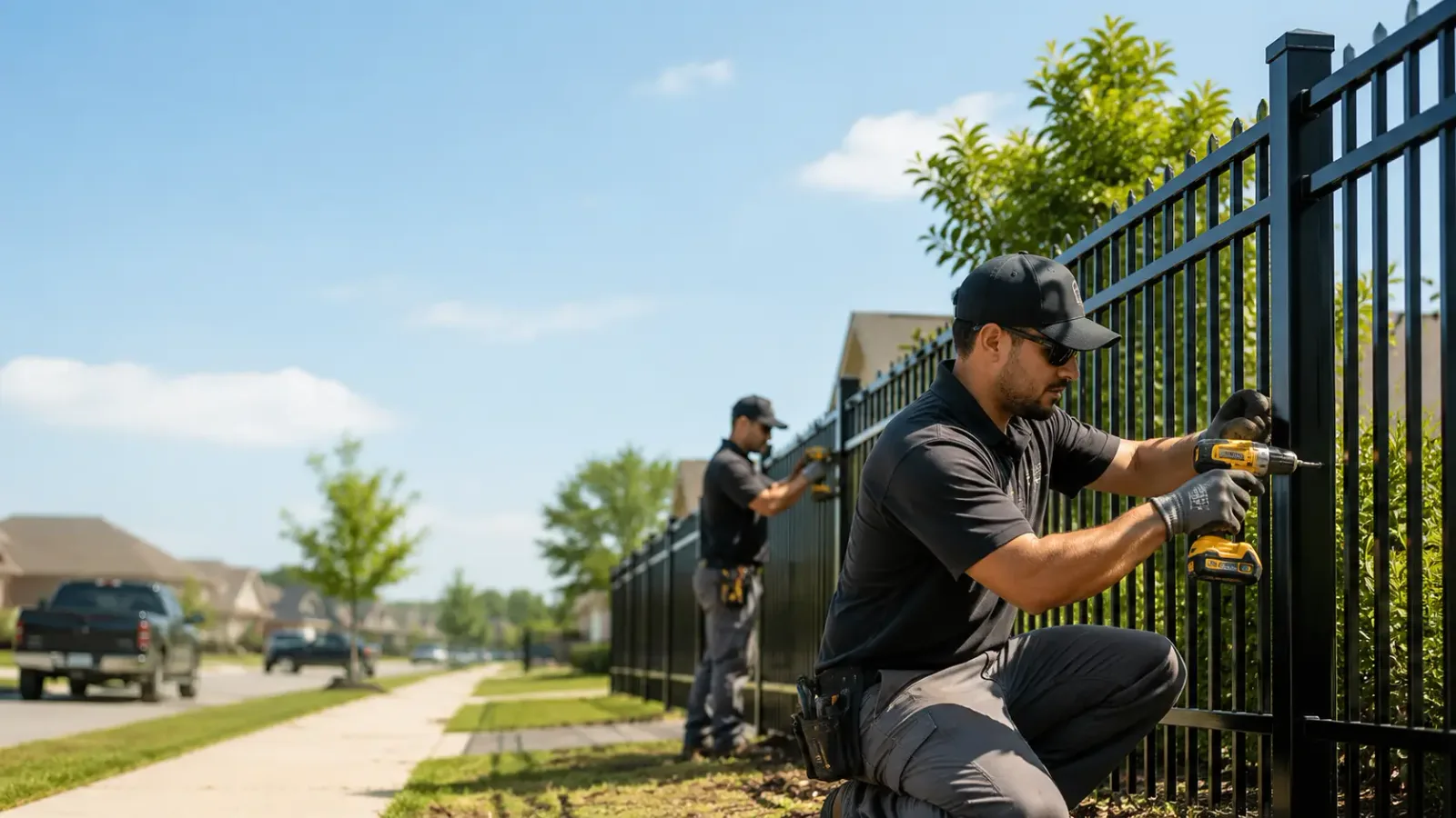 Metal Fence Installation in Burlington, CT